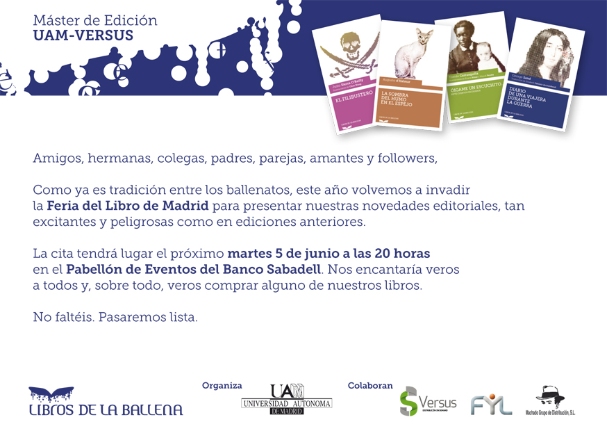 Presentación de las novedades en la Feria del Libro de Madrid